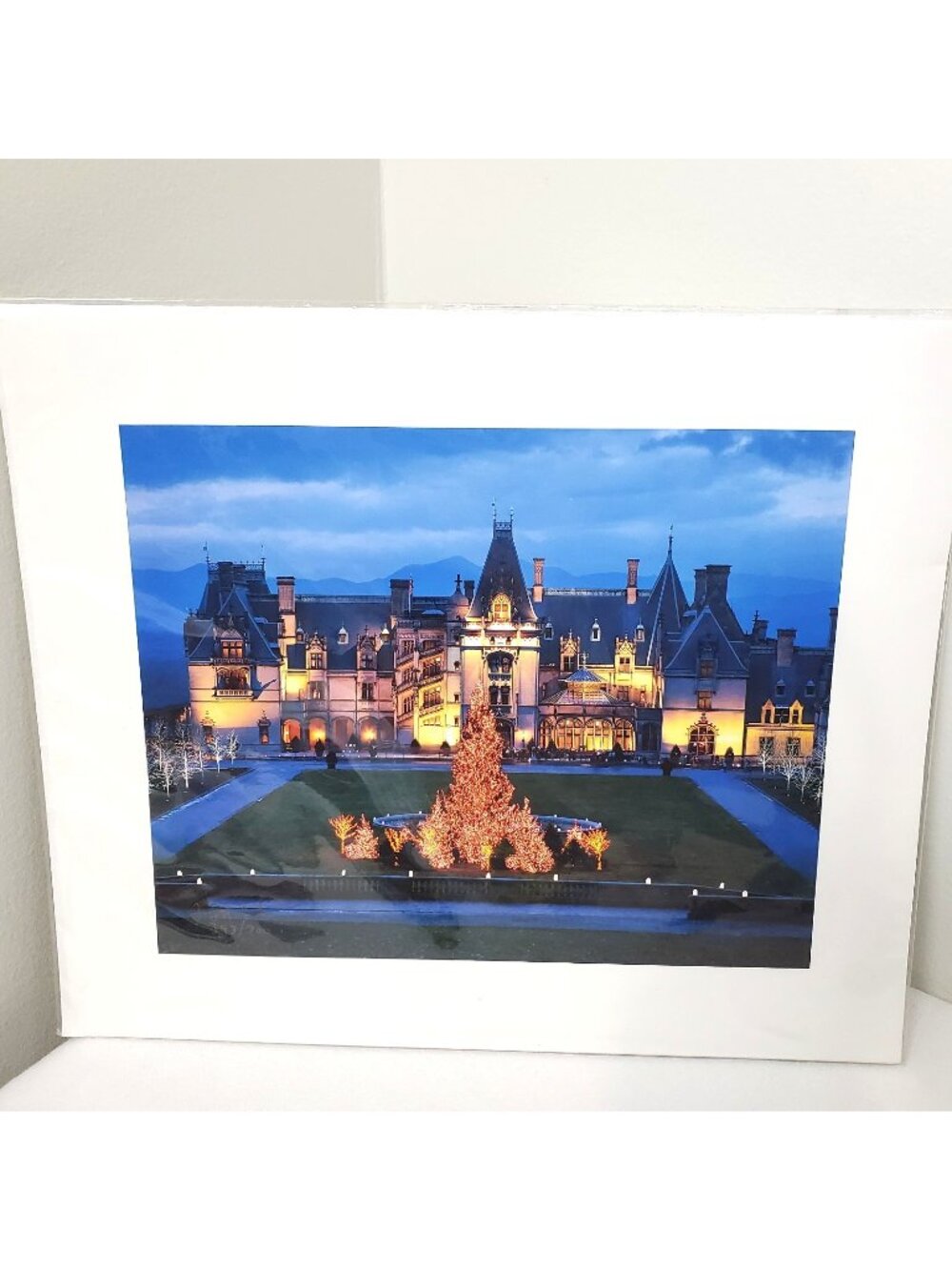 J. Scott Graham Biltmore NC Christmas Giclee Print #393/700 New Matted 13”x11”